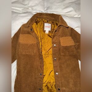 Unisex Kids Brown Corduroy Jacket 4T